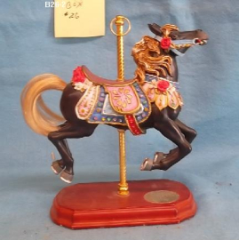 Black Carousel Horse