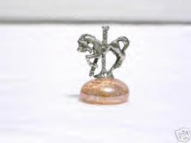 Pewter Carousel Horse on Marble