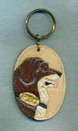 Painted St. Bernard Key Chain