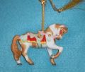 Lenox Light Tan Pinto Horse Ornament