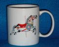 Mug- White Jumper Horse