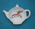 Spoon rest  small/ tea bag holder Shield horse