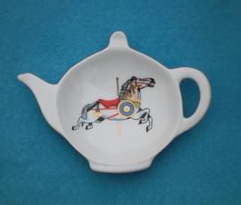 Spoon rest  small/ tea bag holder Shield horse