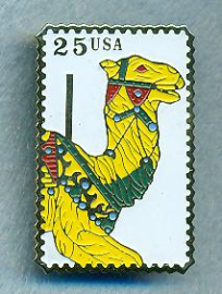 .25 Postage Stamp Camel Pin